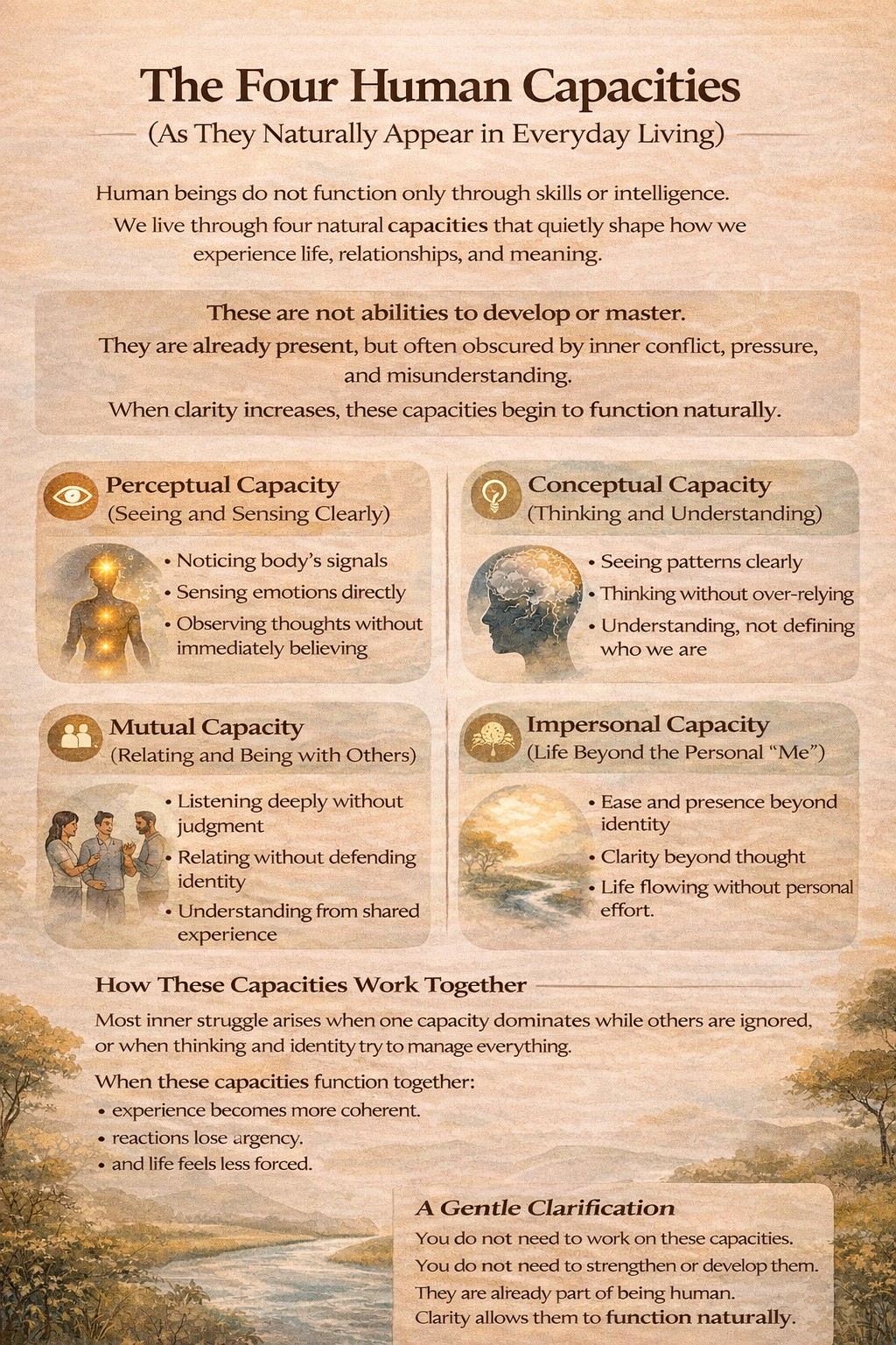 The Four Human Capacities